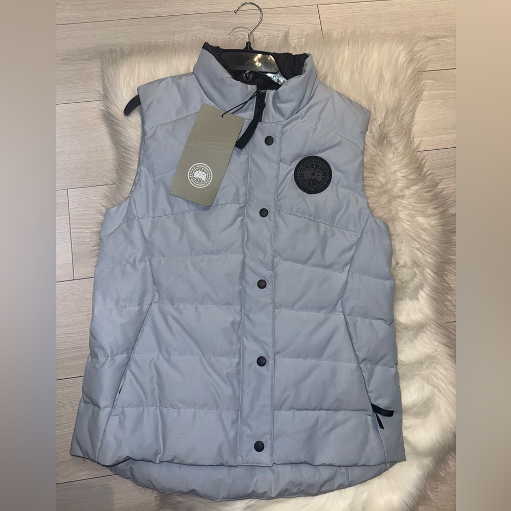 Canada Goose Light Blue and Black Jacket